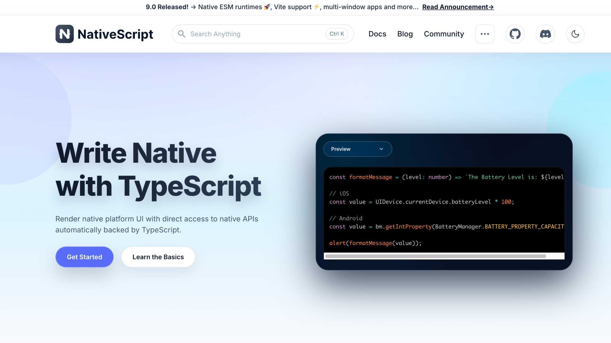 NativeScript