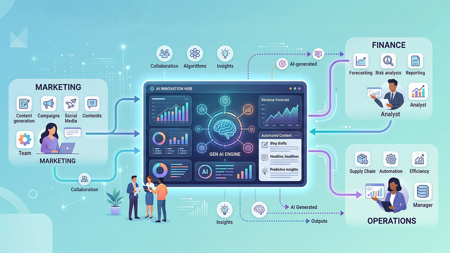 How leading companies use generative AI to improve efficiency and customer experience